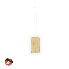 Identificador de malas em bambu e silicone Holda