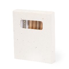Conjunto de 6 lápis com caixa plantável Elaris – foto 3