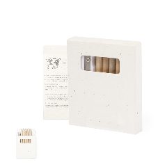 Conjunto de 6 lápis com caixa plantável Elaris