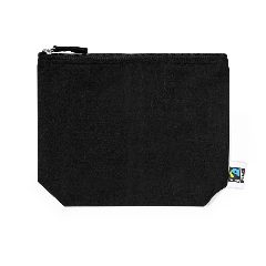 Necessaire em algodão preto Fairtrade Yink – foto 4