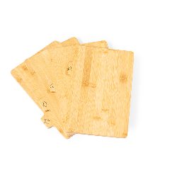 Conjunto de 4 tábuas de bambu com cesto Sendak – foto 5
