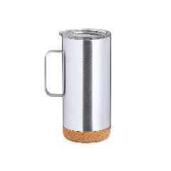 Caneca térmica 450 mL em inox reciclado com base em cortiça Frilan – foto 2
