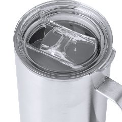 Caneca térmica 450 mL em inox reciclado com base em cortiça Frilan – foto 6