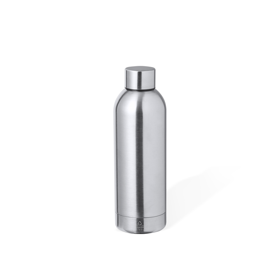 Garrafa térmica 500 mL em inox reciclado Hilker