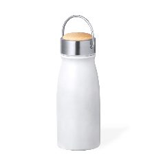 Garrafa térmica 350 mL com tampa em inox e madeira Barns – foto 5