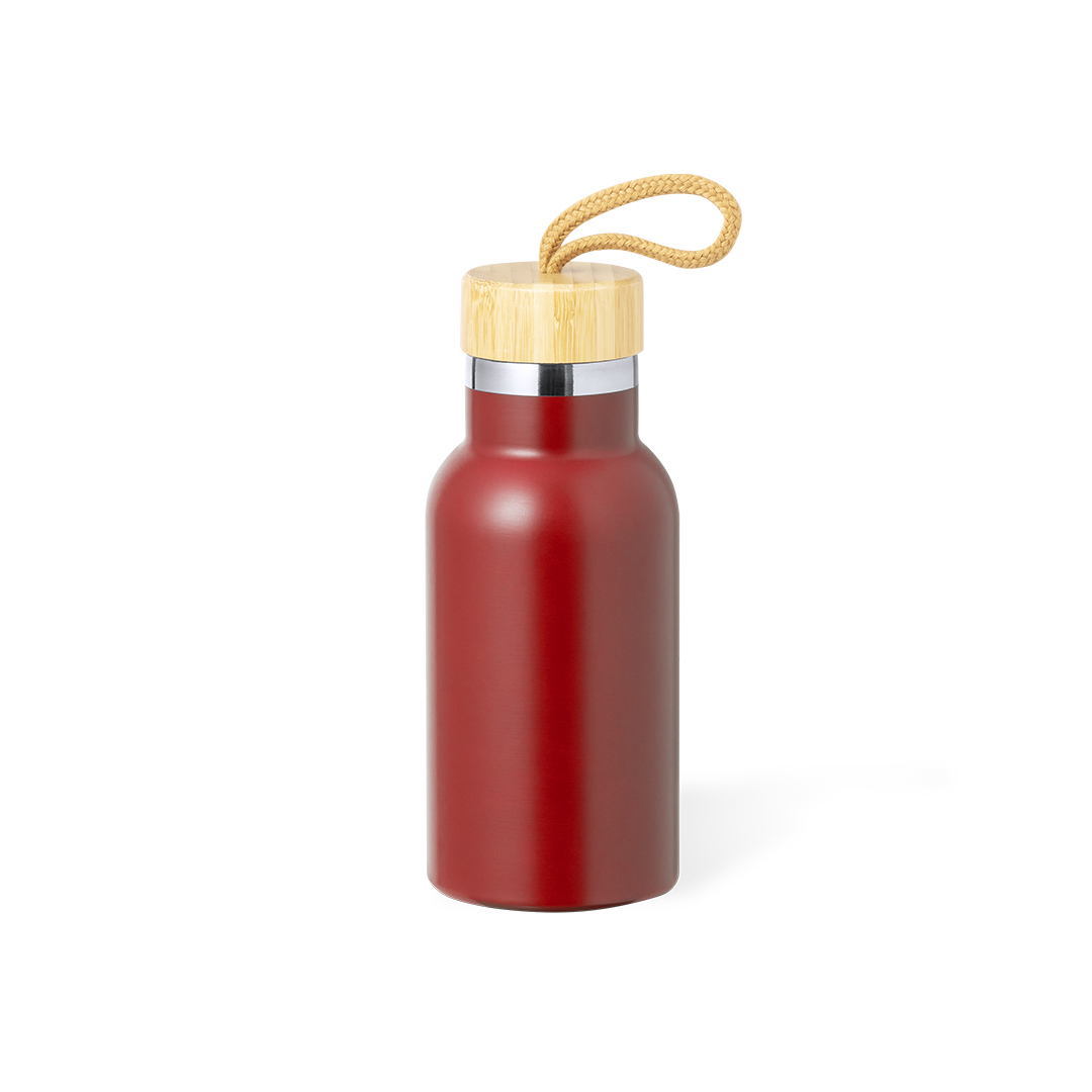 Garrafa térmica 350 mL com tampa em bambu Flazer