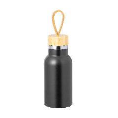 Garrafa térmica 350 mL com tampa em bambu Flazer – foto 5