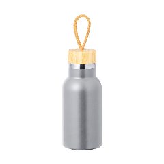 Garrafa térmica 350 mL com tampa em bambu Flazer – foto 6