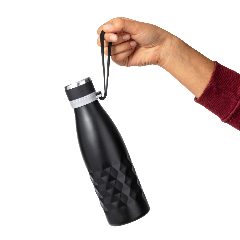 Garrafa térmica 550 mL com pega em silicone Hexor – foto 3