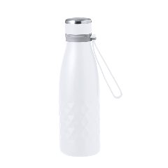 Garrafa térmica 550 mL com pega em silicone Hexor – foto 5