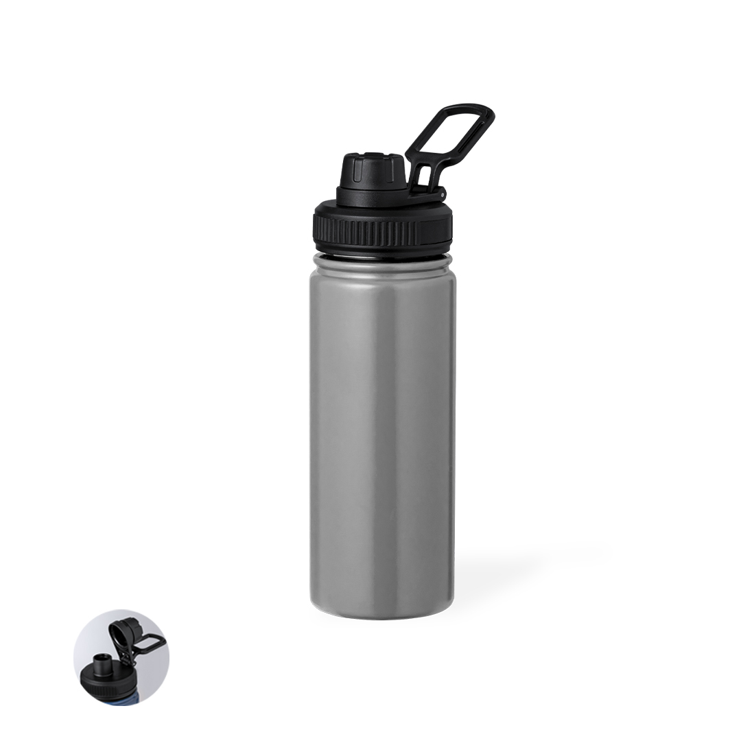Garrafa térmica 550 mL com doseador e pega ajustável Corvac
