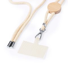 Lanyard porta-telemóvel em algodão com bambu Reuter – foto 3