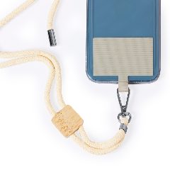 Lanyard porta-telemóvel em algodão com bambu Reuter – foto 4