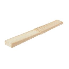 Leque em bambu e poliéster natural Claren – foto 4