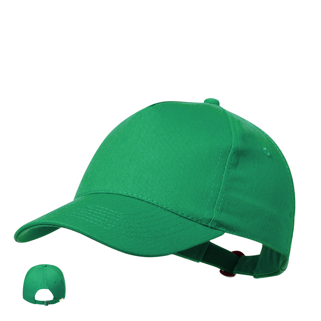 Boné de 5 painéis em algodão reciclado Brauner