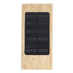 Power bank solar 4000 mAh em bambu Molden – foto 5