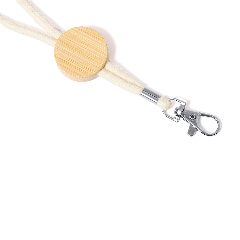 Lanyard em algodão com peça de bambu Gibons – foto 3