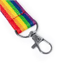 Lanyard arco-íris com fecho de segurança Mapik – foto 2