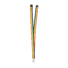 Lanyard arco-íris com fecho de segurança Mapik – foto 3