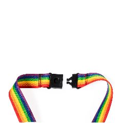 Lanyard arco-íris com fecho de segurança Mapik – foto 4
