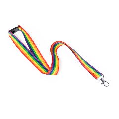 Lanyard arco-íris com fecho de segurança Mapik – foto 5