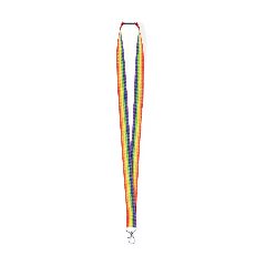 Lanyard arco-íris com fecho de segurança Mapik