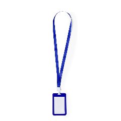 Porta-crachá com cordão em poliéster Fleck