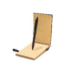 Conjunto de caderno e esferográfica em fibra de café Pacam – foto 4