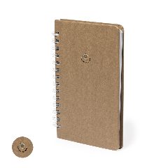 Caderno em cartão reciclado com cápsula de sementes Astrida
