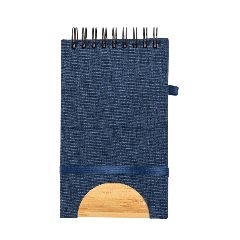 Caderno de argolas em RPET com suporte para telemóvel Alyxa – foto 7