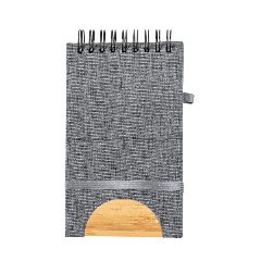 Caderno de argolas em RPET com suporte para telemóvel Alyxa – foto 6
