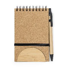 Caderno de argolas em cortiça com suporte para telemóvel Marinix – foto 6