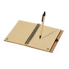 Conjunto de caderno em cortiça e esferográfica Gienah – foto 6
