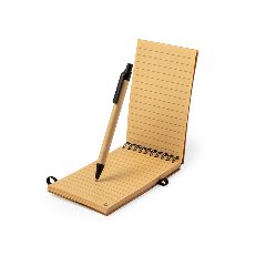 Conjunto de caderno em cortiça e esferográfica reciclada Teyaki – foto 2