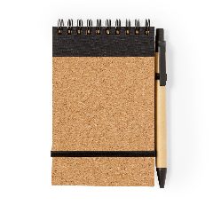 Conjunto de caderno em cortiça e esferográfica reciclada Teyaki – foto 4