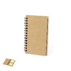 Bloco de notas em cartão reciclado com notas adesivas Estein