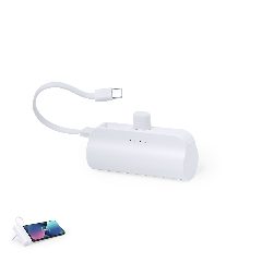Power bank cilíndrico 5000 mAh com suporte para telemóvel Laford
