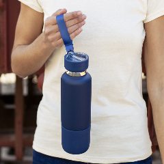 Garrafa térmica 500 mL com pulseira e lanyard Flautrok – foto 6
