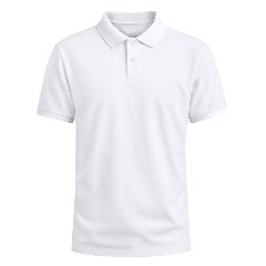 Polo branco em piqué de algodão 220g Koupan – foto 4