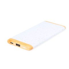 Power bank 5000 mAh em bambu e palha de trigo Coquin – foto 2