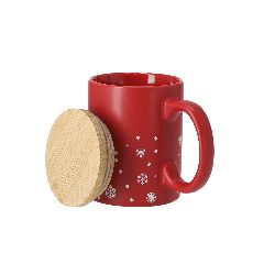 Caneca de Natal 300 mL com tampa em bambu Helogran – foto 3
