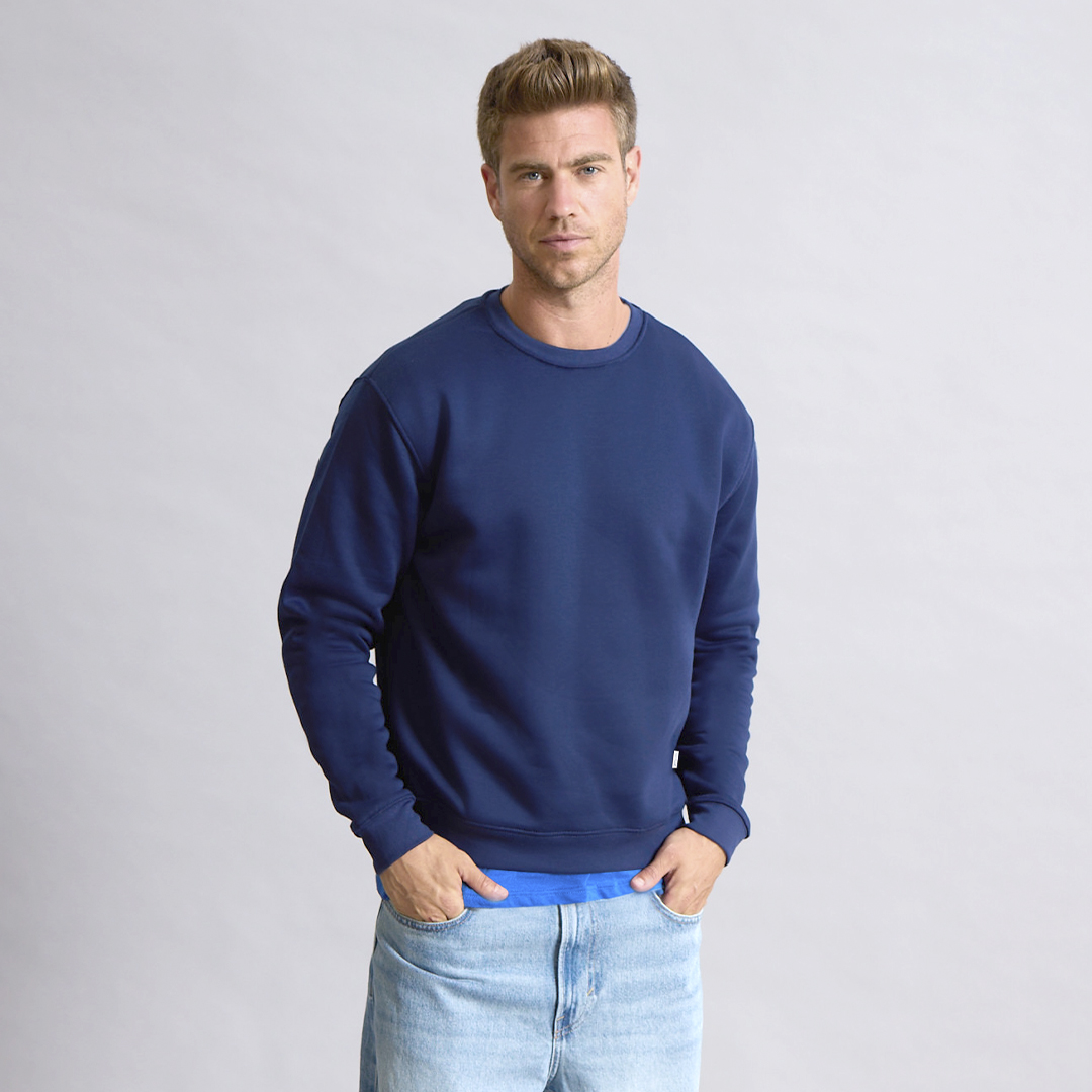 Sweatshirt em algodão orgânico e poliéster reciclado Skelton