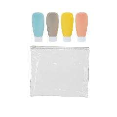 Necessaire transparente com 4 frascos Samir – foto 4