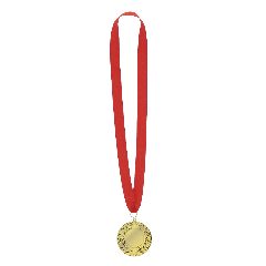 Medalha dourada de 7 cm para gravação laser Binea