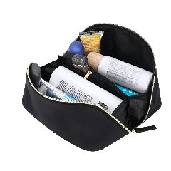 Necessaire em PU com fecho dourado Brinix – foto 4