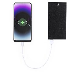 Power bank 8000 mAh em alumínio reciclado com lanterna Barrols – foto 4