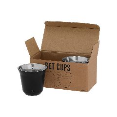 Conjunto de 2 copos em inox reciclado Kodet – foto 2