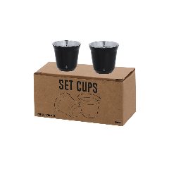 Conjunto de 2 copos em inox reciclado Kodet – foto 4