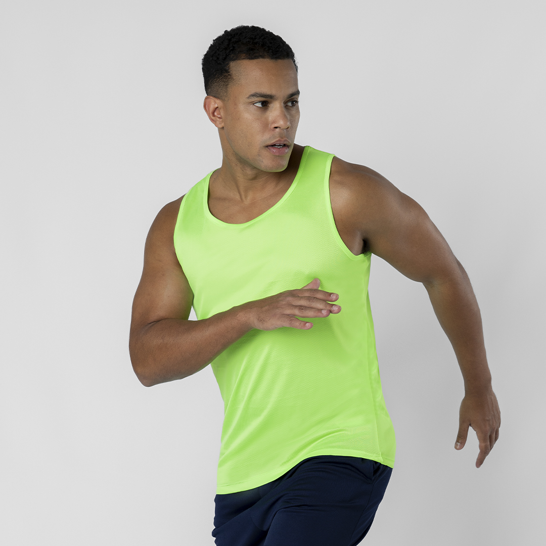 Camisola de alças técnica em micro mesh Jackson