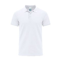 Polo branco unissexo 200g Chaplin – foto 2